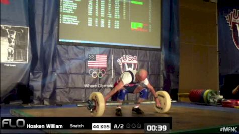 William Hosken (M75, 77kgs) Snatch 44 kgs