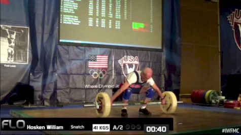 William Hosken (M75, 77kgs) Snatch 41 kgs