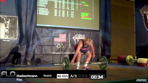 Ray Huebschmann (M70, 85kgs) Snatch 46 kgs