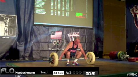 Ray Huebschmann (M70, 85kgs) Snatch 44 kgs