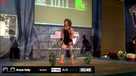 Holly Arrow (W60, 63kgs) Snatch 47 kgs