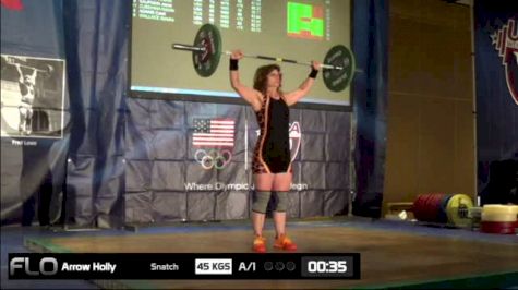 Holly Arrow (W60, 63kgs) Snatch 45 kgs
