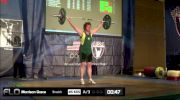 Grace Morrison (W60, 75kgs) Snatch 45 kgs