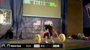 Carol Adams (W65, 63kgs) Snatch 31 kgs