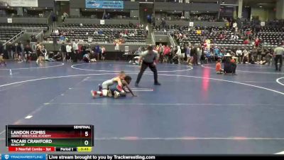 55 lbs Semifinal - Landon Combs, Sebolt Wrestling Academy vs Tacari Crawford, Ready RP