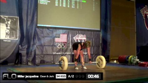 Jaqueline Miller (W65, 48kgs) CJ 34 kgs