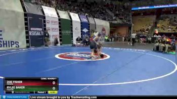 120 lbs Cons. Round 1 - Zoe Fisher, Pacific vs Rylee Baker, Fulton