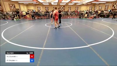 182 lbs Semifinal - Alexander Uryniak, Nj vs Peter Snyder, Md