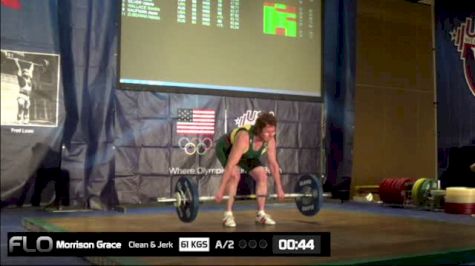 Grace Morrison (W60, 75kgs) CJ 61 kgs World Record