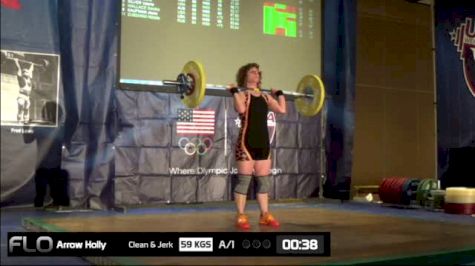 Holly Arrow (W60, 63kgs) CJ 59 kgs World Record
