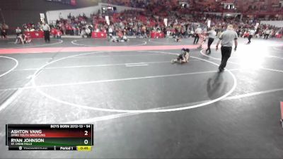 54 lbs Cons. Round 5 - Ashton Vang, Omro Youth Wrestling vs Ryan Johnson, St. Croix Falls