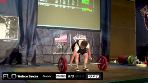 Sandra Wallace (W65, 75+kgs) Snatch 29 kgs 2