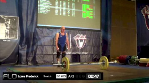 Frederick Lowe (M65, 69kgs) Snatch 62 kgs 2