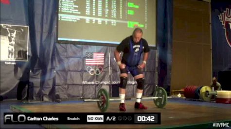 Charles Carlton (M65, 105+kgs) Snatch 50 kgs 2