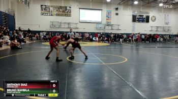 106 lbs Quarterfinal - Anthony Diaz, Oregon City vs Bruno Bambila, David Douglas