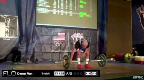 Van Cramer (M60, 69kgs) Snatch 53 kgs