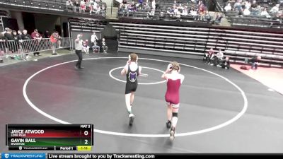 101 lbs Quarterfinal - Jayce Atwood, Lone Peak vs Gavin Ball, Riverton