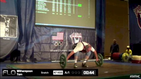 Tom Witherspoon (M65, 94kgs) Snatch 47 kgs
