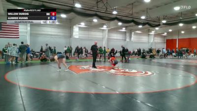 124 lbs Quarterfinal - Aubree Kuhns, Indiana Tech vs Willow Dubois, Baker