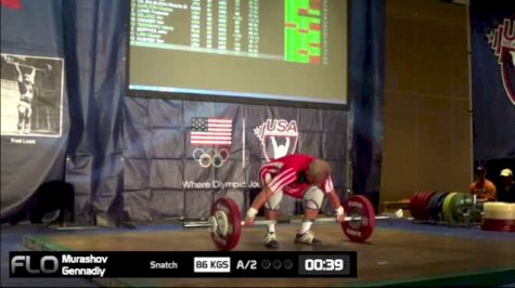 Murashov Gennadiy (M65, 85kgs) Snatch 86 kgs