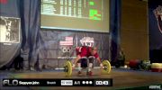 John Seppyes (M65, 77kgs) Snatch 57 kgs
