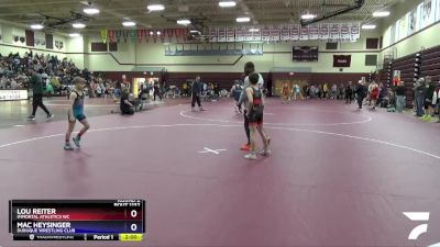 12U-1 lbs Round 2 - Lou Reiter, Immortal Athletics WC vs Mac Heysinger, Dubuque Wrestling Club