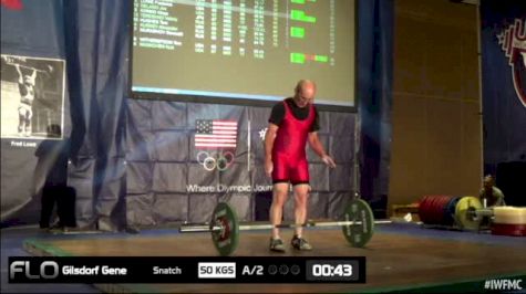 Gene Gilsdorf (M60, 62kgs) Snatch 50 kgs