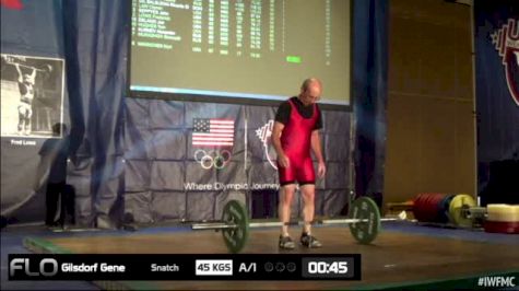 Gene Gilsdorf (M60, 62kgs) Snatch 45 kgs
