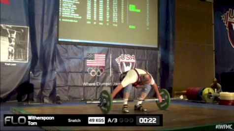 Tom Witherspoon (M65, 94kgs) Snatch 49 kgs 2