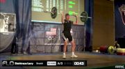 Larry Steinkraus (M65, 85kgs) Snatch 50 kgs