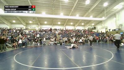 138B lbs Cons. Sub-quarters - Finn Heindorff, Lone Peak vs Taven Cutlip, Green Canyon