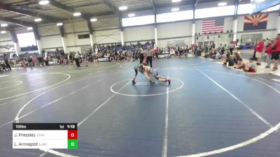 106 lbs Final - Josiah Pressley, Johnnatans Garage vs Logan Armagost, Ajwc