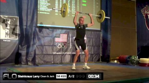 Larry Steinkraus (M65, 85kgs) CJ 58 kgs