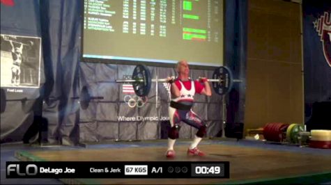 Joe DeLago (M60, 69kgs) CJ 67 kgs
