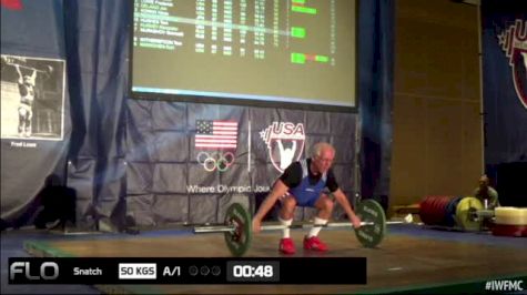 Van Cramer (M60, 69kgs) Snatch 50 kgs