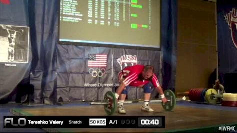 Valery Tereshko (M65, 105+kgs) Snatch 50 kgs
