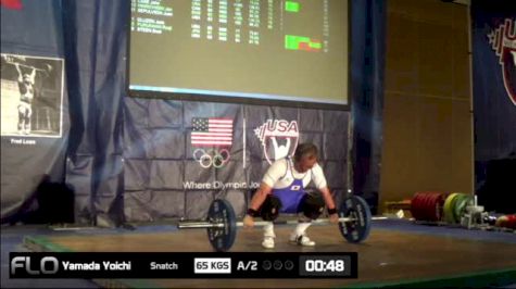 Yoichi Yamada (M60, 85kgs) Snatch 65 kgs