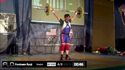 Ryoji Furukawa (M60, 85kgs) Snatch 60 kgs 2