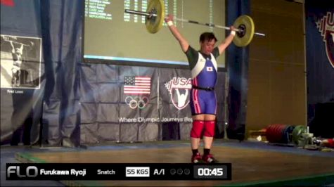 Ryoji Furukawa (M60, 85kgs) Snatch 55 kgs