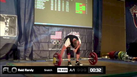 Randy Reid (M60, 85kgs) Snatch 78 kgs