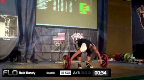 Randy Reid (M60, 85kgs) Snatch 78 kgs 3