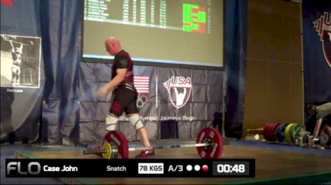 John Case (M60, 105kgs) Snatch 78 kgs 3