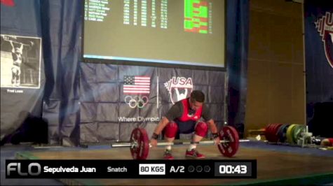 Juan Sepulveda (M60, 105kgs) Snatch 80 kgs 2