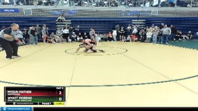 160 lbs Quarterfinal - Mysun Mather, Unattached vs Wyatt Moreno, Small Town Wrestling