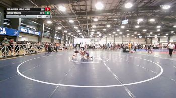 100 lbs Quarterfinal - Brayden Kuhlman, Ohio United - MS vs Kruz Moss, Team Gotcha - MS