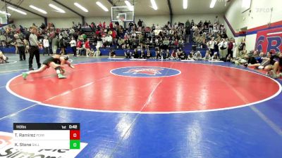 110 lbs Consolation - Takota Ramirez, Perry Girls Wrestling Club vs Kinlee Stone, Sallisaw JH