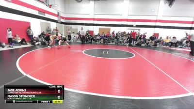 100 lbs Cons. Semi - Jase Adkins, Lexington Youth Wrestling Club vs Mason Steineger, Bobcat Wrestling Club