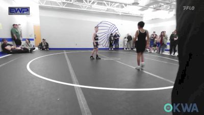 70 lbs Consi Of 8 #2 - Jerald Torres, OKC Saints Wrestling vs Easton Long, Marlow Outlaws