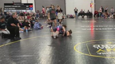 135 lbs Rr Rnd 3 - Kadence Neumeyer, Mat Demon Girls Black - GK12E vs Ella Henckel, Razor PinkWave - GK12E
