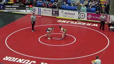 112 lbs Quarterfinal - Hadley Heaster, Montgomery vs Mya Pallone, Quakertown